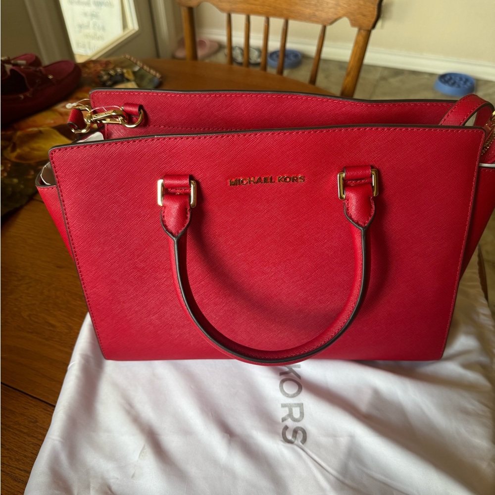 Michael Kors Vibrant Red Satchel